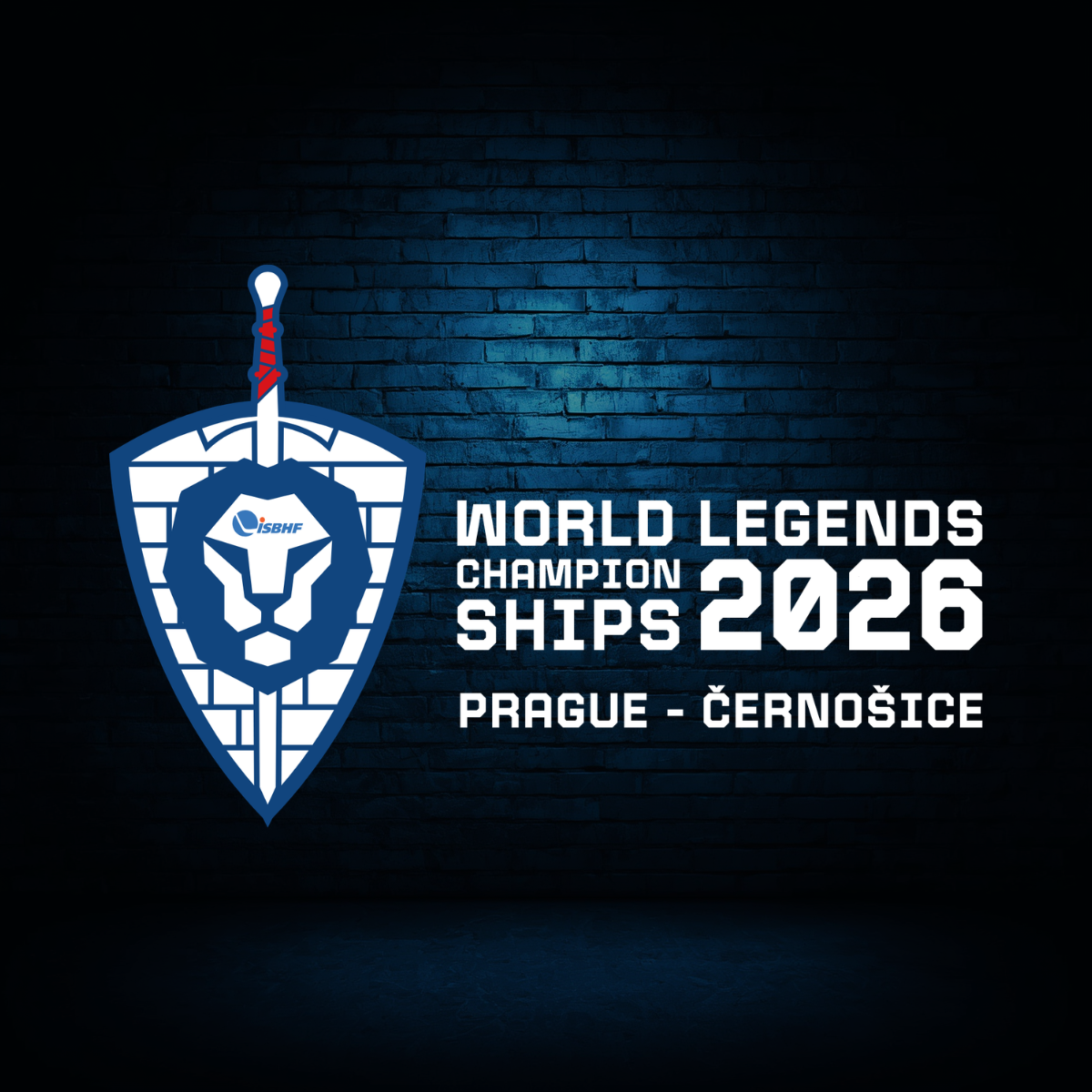 Logo MS Hokejbal Legends 45+ — finální podoba symbolu